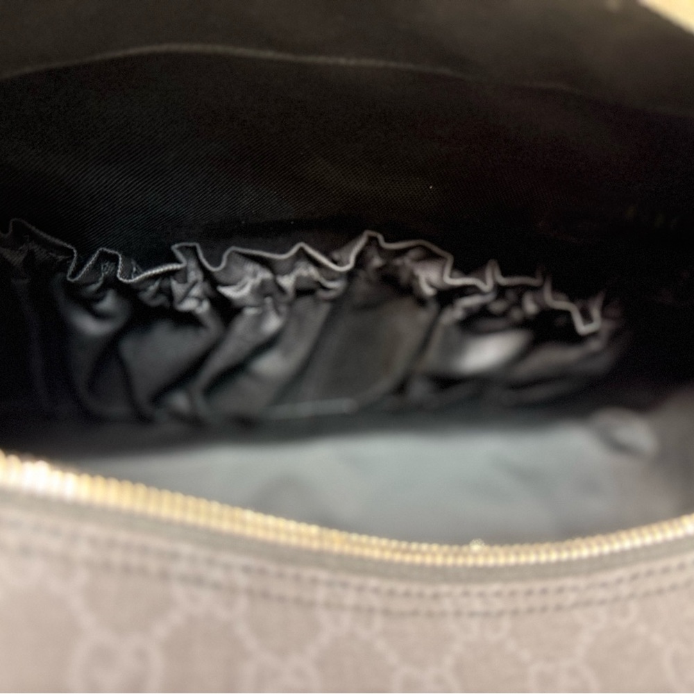 Gucci Gray and Black Monogram Briefcase. - Picture 8 of 14